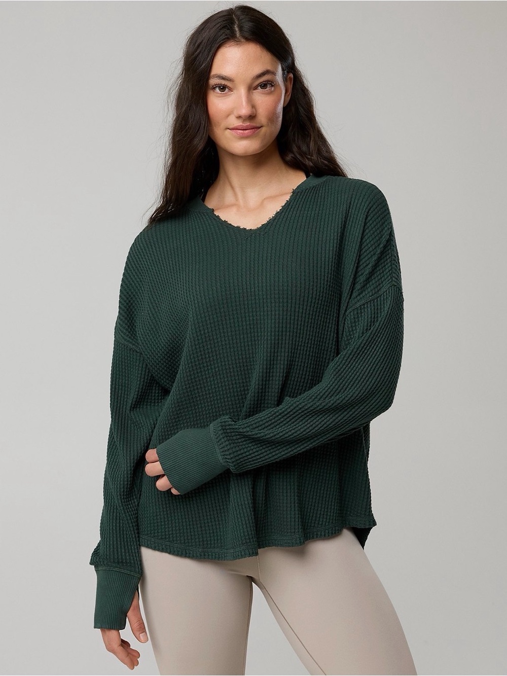 NEW XXS Aerie Waffle Crew